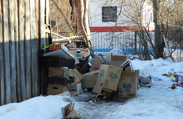 проблема вывоза мусора в районе Снегири